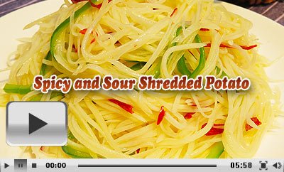 Spicy and Sour Shredded Potato