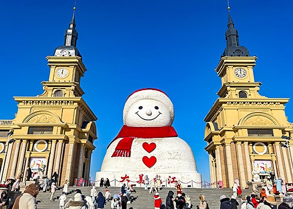 Giant Snowman in Harbin