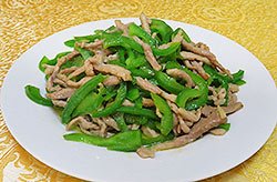 Stir-fried Shredded Pork with Green Pepper