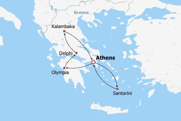 Find the Origin of Olympic Itinerary Map