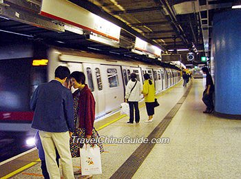 Wait for subway train