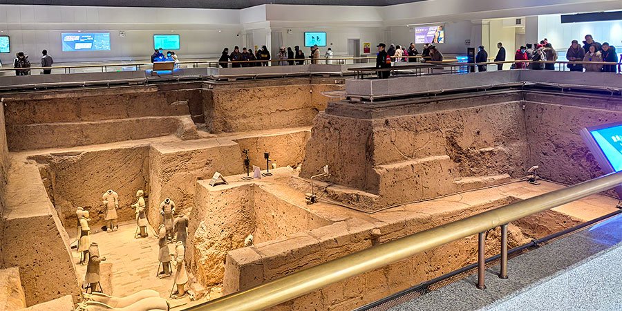Less-crowded Terracotta Army in February
