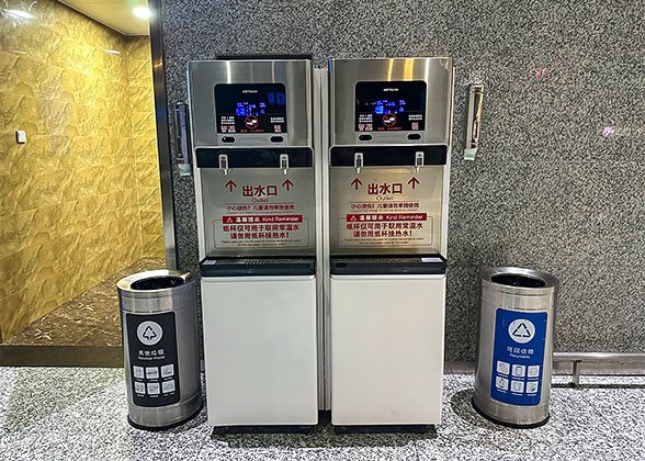 Drinking Water at Zhangjiajie Airport