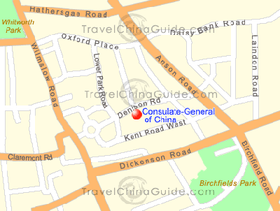 China Consulate in  Manchester