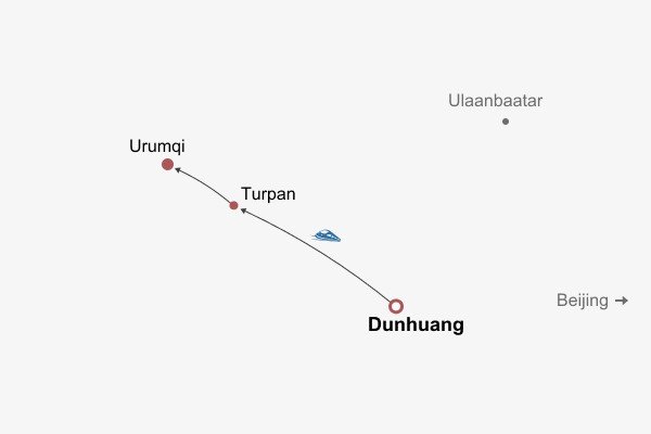 Tracks of Silk Road Itinerary Map Tracks of Silk Road Itinerary Map