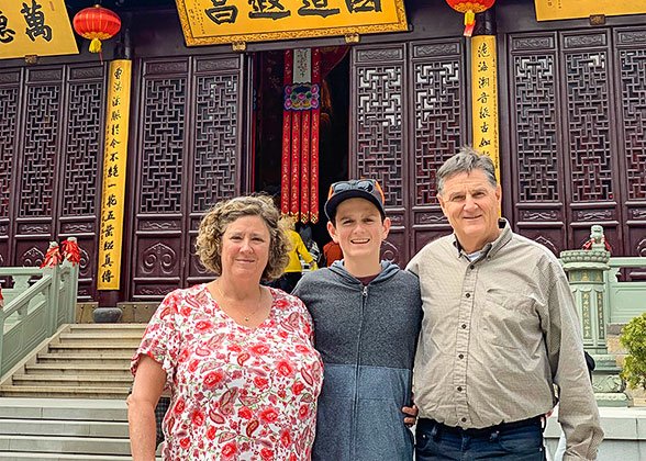 People Visiting Jade Buddha Temple in Cool Autumn