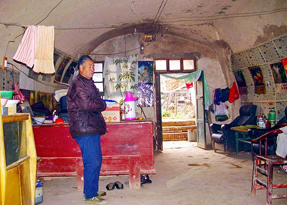 Cave used for housing.