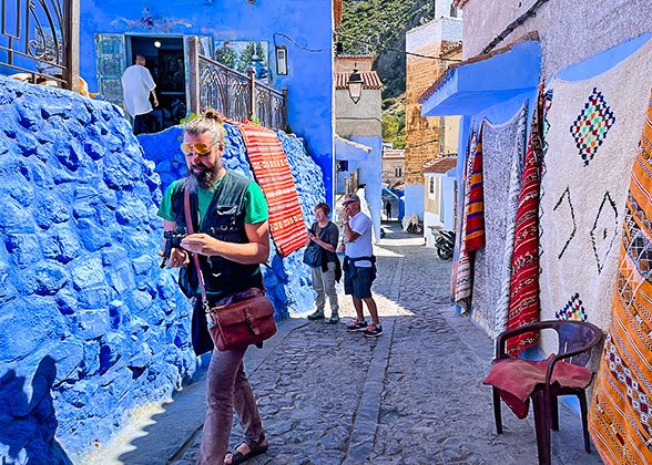 Our Guests in Chefchaouen Medina Our Guests in Chefchaouen Medina