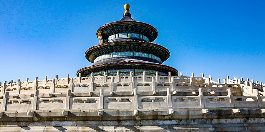 Temple of Heaven in Clear and Sunny October