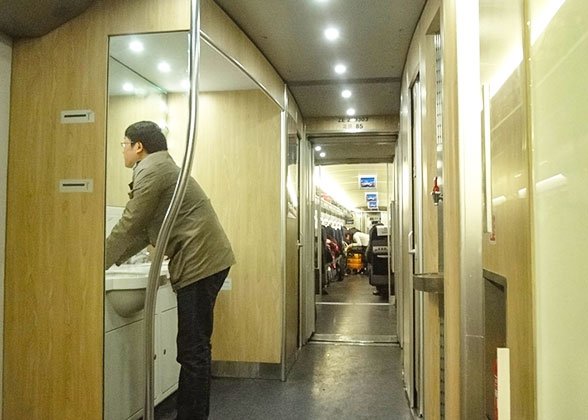 Wash Basins outside Washrooms