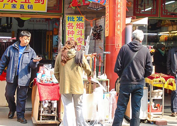 Stalls in the Culture Street Stalls in the Culture Street