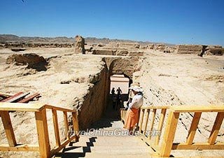 Relics in Jiaohe Ancient City
