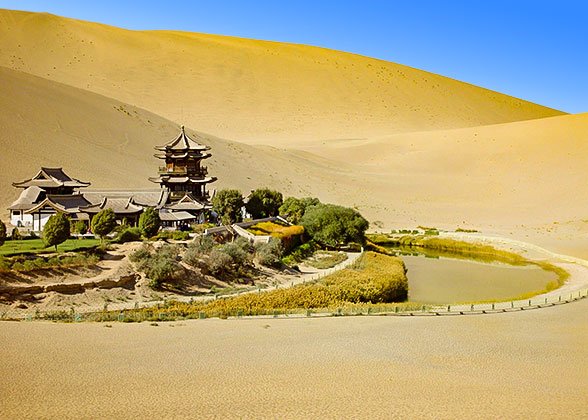 Crescent Lake, Dunhuang Crescent Lake, Dunhuang