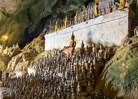 Buddha Statues in the Pak Ou Caves Buddha Statues in the Pak Ou Caves