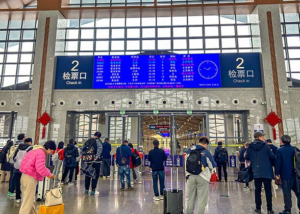 Queue up for Checking Ticket