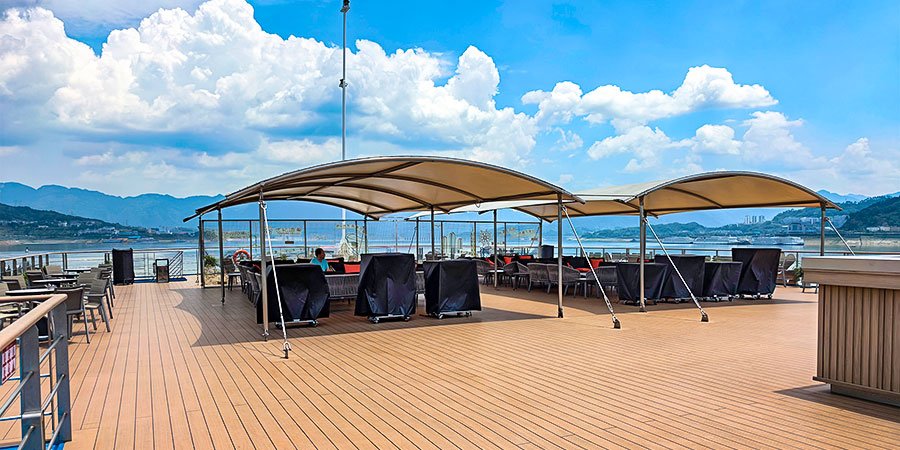 The Deck of Yangtze River Cruiseship