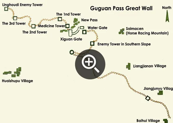 Map of Guguan Pass