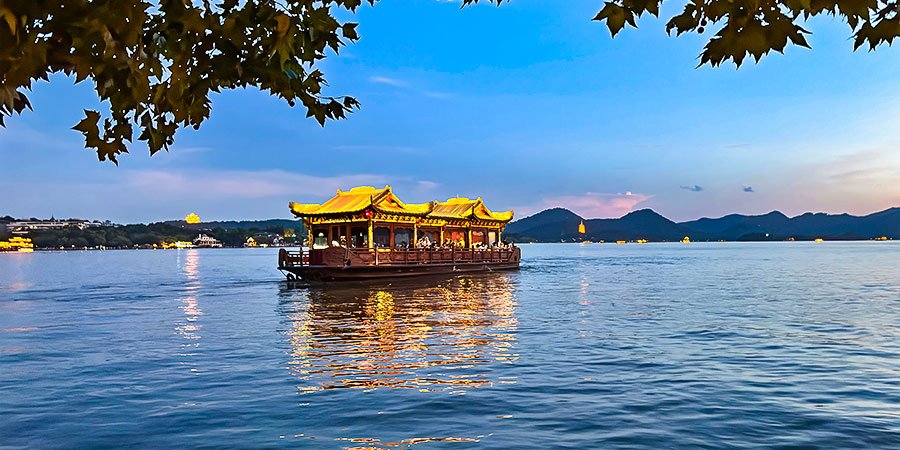 Sightseeing Boat on West Lake