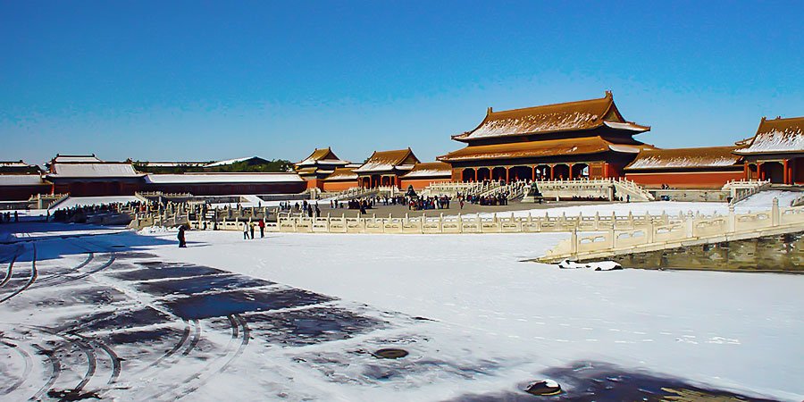 Forbidden City in Snow