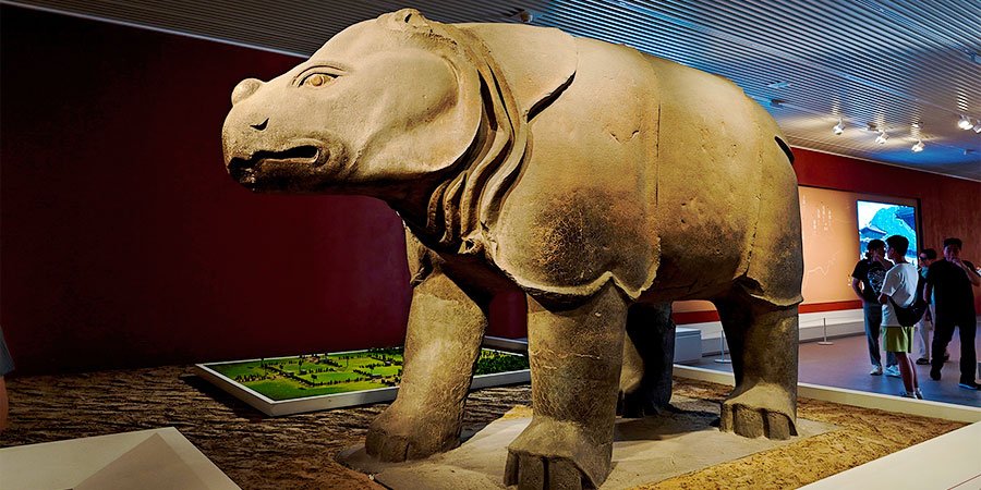 Stone Rhinoceros in Beilin Museum