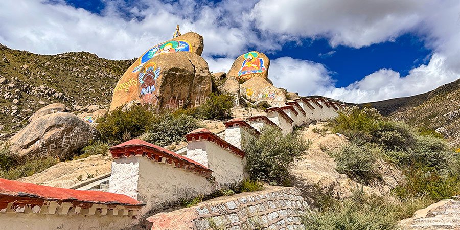 Thangka Paintings on Stones, Drepung Monastery