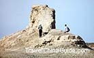 This is a ruined beacon tower. People who have not seen it before maybe regard it as a mound.