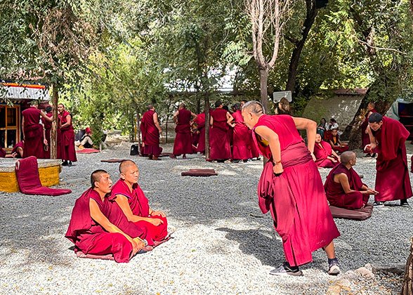 Monks Debating in Sera Temple, Lhasa