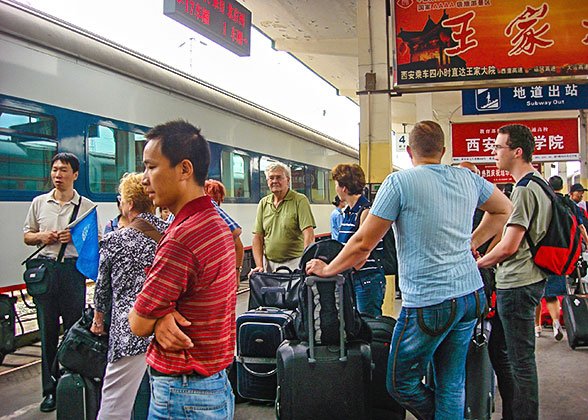 Transfer between Pingyao and Xian by Normal Train