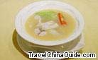 Soup: 901, Palatable Soup with Shark's Fin and Sliced Fish CNY58.00