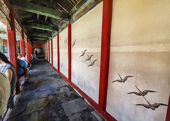 Paintings on the Wall of the Palace