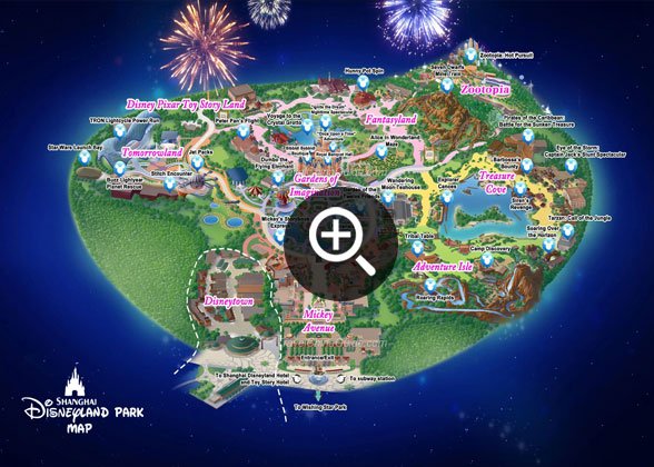 Map of Shanghai Disneyland Park Map of Shanghai Disneyland Park