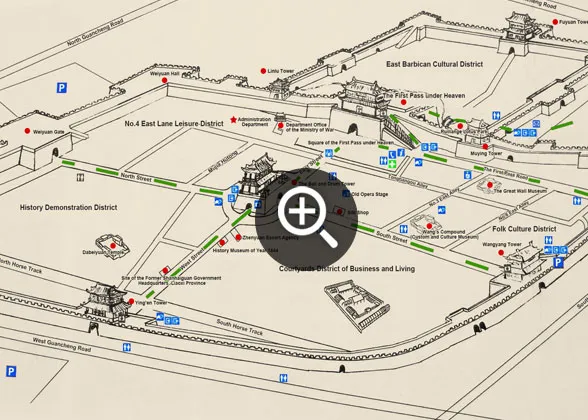Map of Shanhaiguan Great Wall