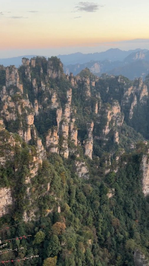 Peaks on Tianzi Mountain at Dusk, Zhangjiajie National Forest Park