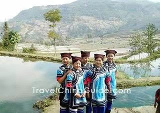 Girls of Hani Nationality, Yuanyang, Yunnan