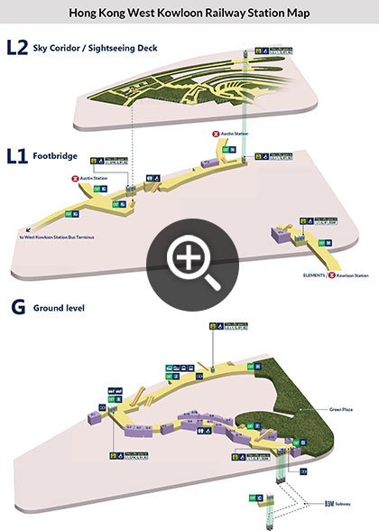 West Kowloon Railway Station Map