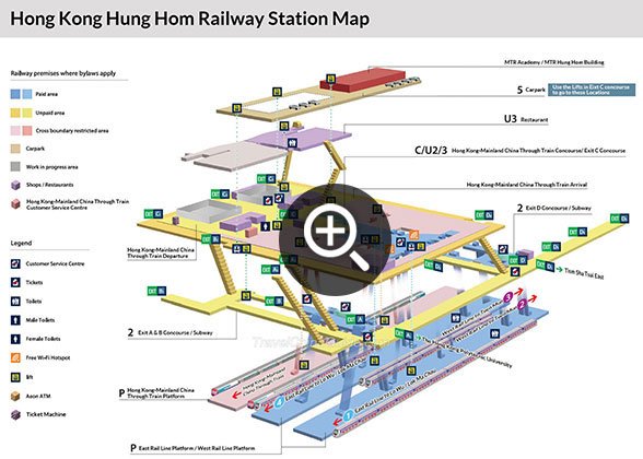 Hong Kong Hung Hom Railway Station Map