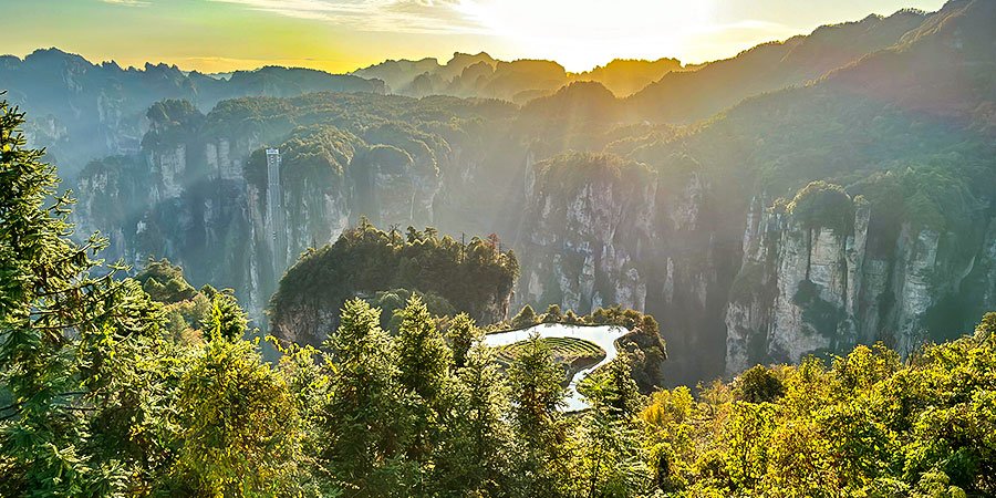 Zhangjiajie National Forest Park in January
