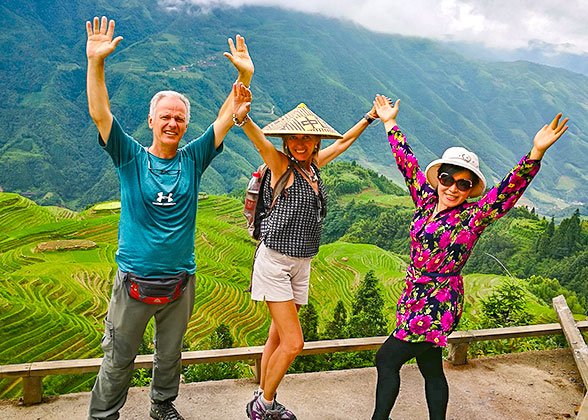 Our Guests at Dragon's Backbone Rice Terraces