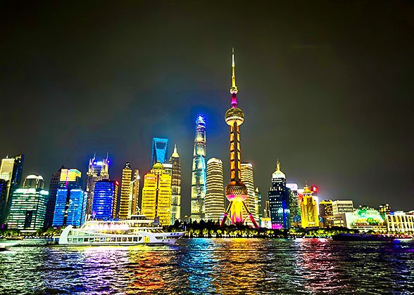Night View of Shanghai Pudong Area Night View of Shanghai Pudong Area