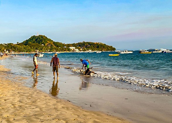Locals Playing Beach Football Locals Playing Beach Football