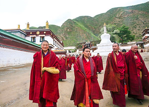 Monks at Labrang Monastery