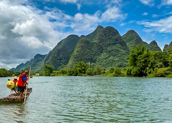 Bamboo Rafting in Li River