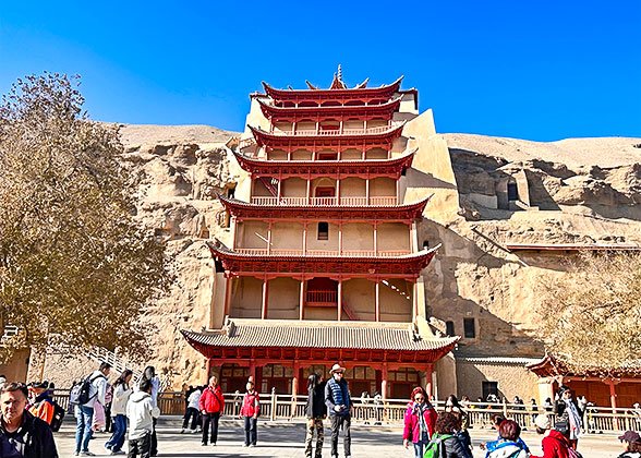 The 9-storey Buddha in Mogao Caves The 9-storey Buddha in Mogao Caves