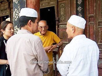 Hui People in Great Mosque, Xian