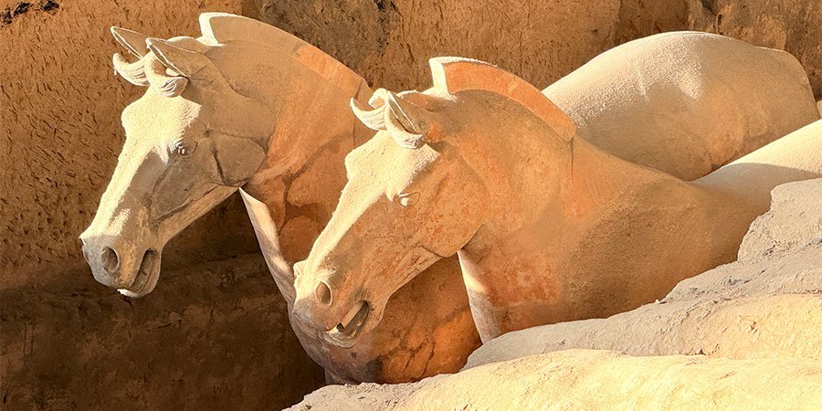 Terrocotta Horses in Pit 1