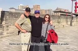 Our Guests on City Wall of Xian