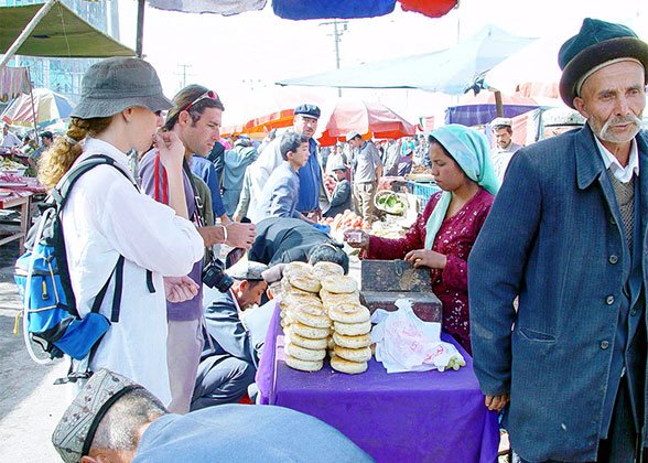 Local bazzar in Xinjiang
