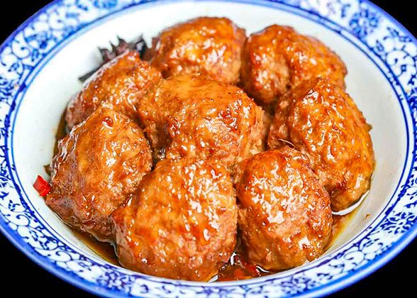 Braised Meat Balls in Brown Sauce