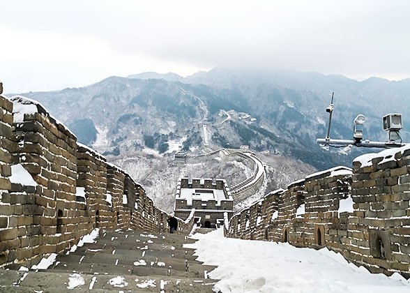 The Great Wall on a cloudy day in December