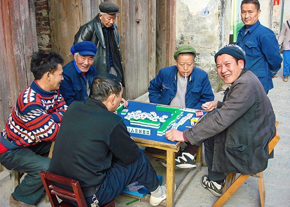 Local People at Xingping Town Local People at Xingping Town